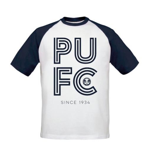 Peterborough United FC Stripe Baseball T-Shirt
